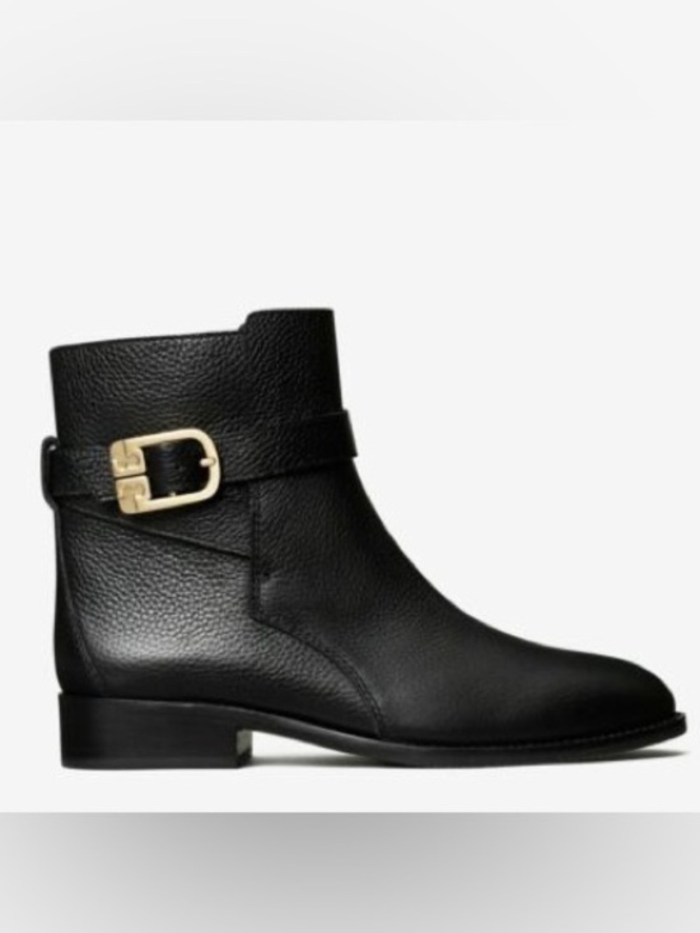 Tory Burch Brooke Bootie Black Tumbled Leather 9.5